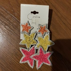 Boutique Seed Bead Star Earrings